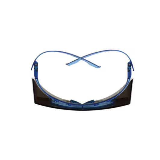 3M™ SecureFit™ 3700 Overzetbril, blauwe veren, Scotchgard™ anticondens (K&N), grijze lens, SF3702SGAF-BLU-EU, 20/doos