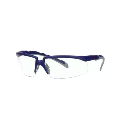 3M™ Solus™ Serie 2000, S2001AF-BLU, blauw/grijze veren, heldere anticondens/antikras lenzen, 20/doos