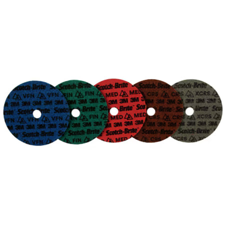 Scotch-Brite™ Precision Surface Conditioning-schijf, PN-DH, grof, 115 mm x 22.23 mm, 25/binnenverpakking, 100 stuks/doos