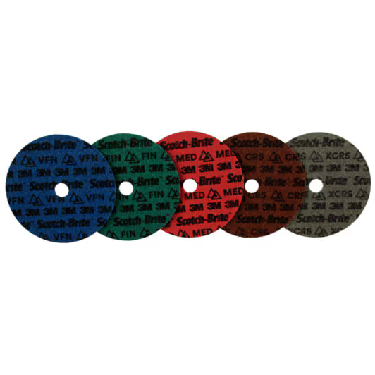 Scotch-Brite™ Precision Surface Conditioning-schijf, PN-DH, grof, 115 mm x 22.23 mm, 25/binnenverpakking, 100 stuks/doos