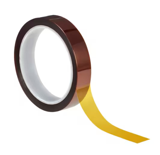 3M™ Polyimide Film Tape 5413, Gold, 25.4 mm x 33 m x 0.07 mm, 9 Rolls/Case