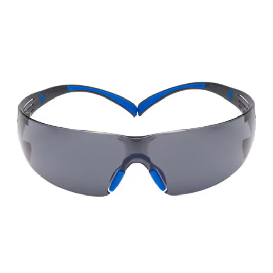 3M™ SecureFit™ 400 Veiligheidsbril, blauw/grijs montuur, Scotchgard™ condenswerende en krasbestendige coating (K&N), grijze lenzen, SF402SGAF-BLU-EU