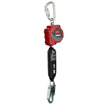 3M™ Protecta® Zelfintrekbare lijn, Webbing, karabijnhaak, snaphook, 11 ft, 3,4 m, 3100647