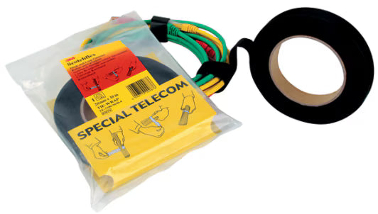 3M™ 3M™ Scotchflex™ Klittenband, Zwart, 20 mm x 10 m, 0,82 mm